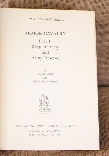 Military Book: Army Lineage Series: Armor-Cavalry Part I, Regular & Reserve - Picture 2 of 2