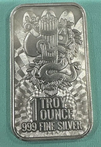 1 Troy oz Lady Liberty E. Pluribus Unum  Silver Bar .999