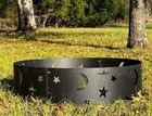 LandHonor LDH-FPR36 Star&Moon Fire Pit Ring 36"x10"