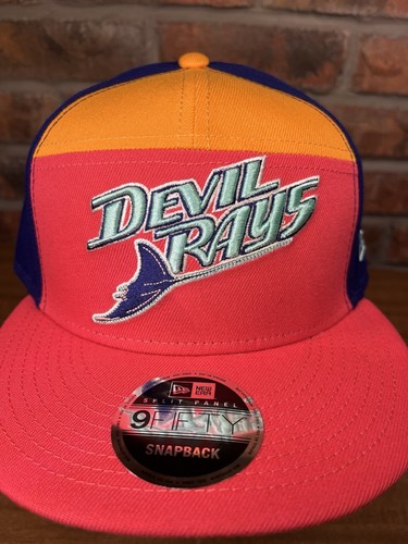 New Era Tampa Bay Devil Rays Split Panel Coral Logo 9fifty Snapback Mütze MLB - Bild 5 von 7