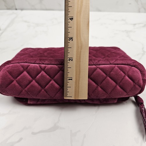 Vera Bradley Majestic Magenta Kompakt Organizer Gesteppt Samt Brustkrebs - Bild 17 von 19