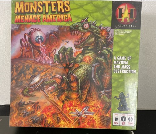 Monsters Menace America by Avalon Hill / Wizards of the Coast 2005 mint in shrin - Bild 1 von 2