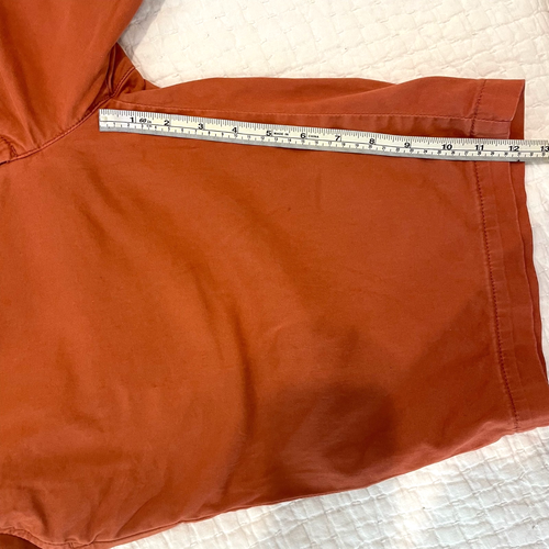 AG Shorts Mens 38R Burnt Red Cotton Adriano Goldschmied The Griffin Tailored - Picture 10 of 12