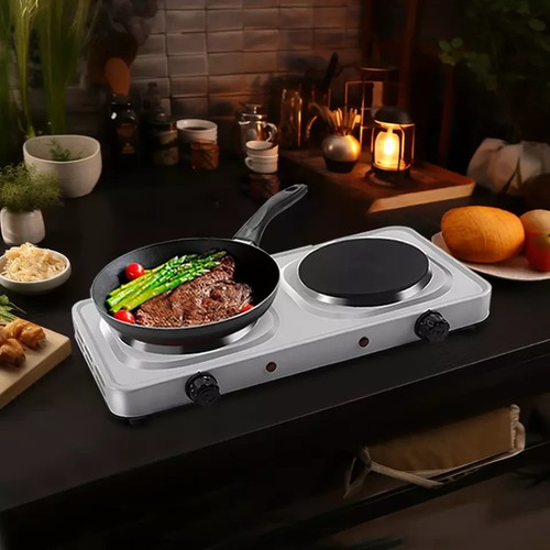 2.5Kw Electric Hot Plate Portable Kitchen Double - Picture 4 of 12