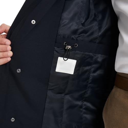 Ben Sherman Men's Beekman Casual Military Jacket Navy Small - Picture 2 of 5