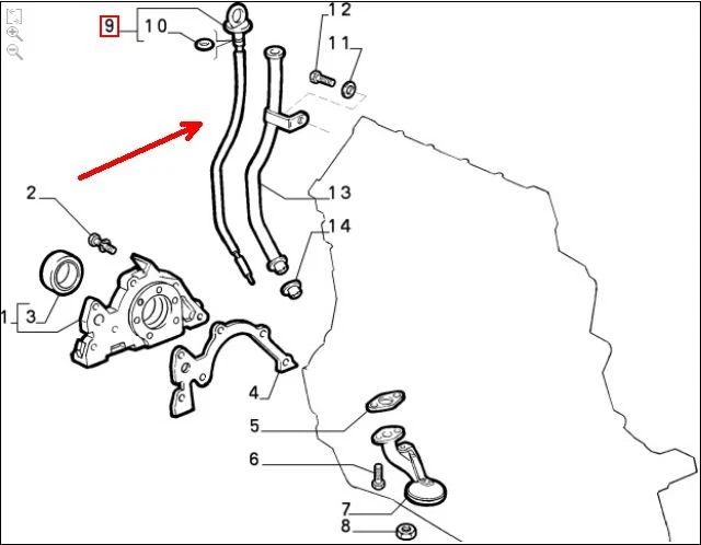 ASTA CONTROLLO LIVELLO OLIO LUBRIFICAZIONE MOTORE FIAT PUNTO (1993-1999) 4655242 - Image 3 of 3
