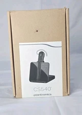 PLANTRONICS Poly CS540 Wireless DECT Headset Black New Open Box Convertible 