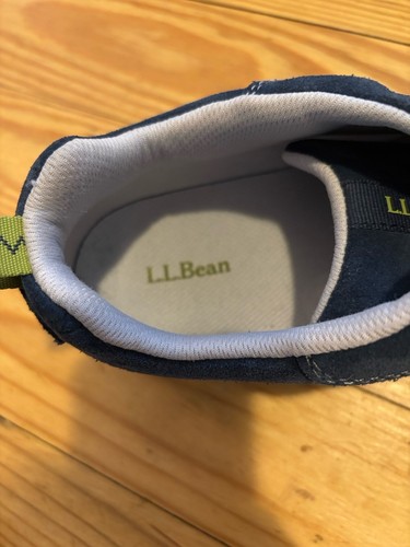 ll bean women hiking shoes suede leather Size 11 Blue Green - Picture 6 of 10