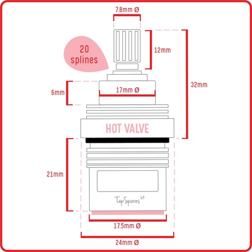 Franke Triflow Tradition Replacement Valve Cartridge Set - Picture 2 of 7