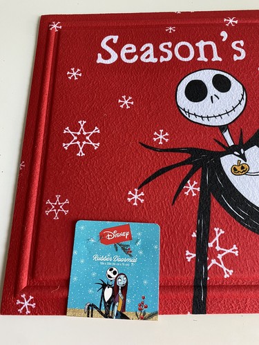 Disney Nightmare Before Christmas Jack Skellington Sally Rubber Doormat 18x30” - Picture 4 of 10