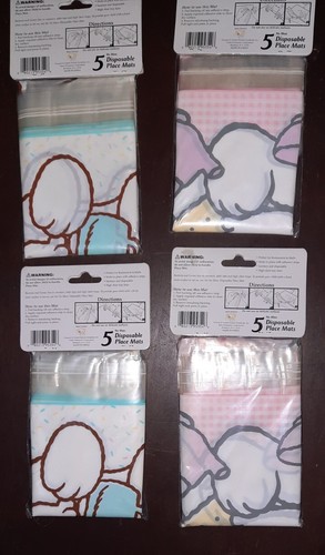 Vintage Baby Snoopy Disposable Baby Place Mats - Peanuts Collectibles - Lot Of 4 - Picture 2 of 2