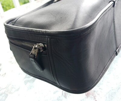 Coach F11785 Archive Lunch Pail Black Leather Satchel With