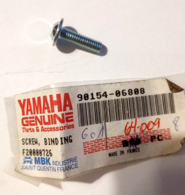 Yamaha YZF600, YZF750, YZF1000 Binding Screw NOS 90154-06808 (L
