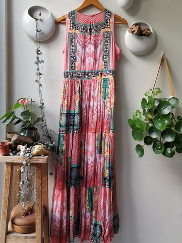Anthropologie BHANUNI BY JYOTI Alessandra Maxi Dress Boho UK 10 rrp £180 Prom - Picture 12 of 12