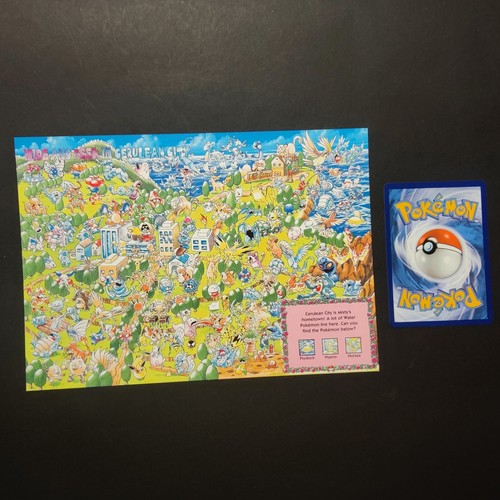 Pokemon Cerulean City Vintage Postkarte Artwork Jumbo Karte Kazunori Aihara - Bild 7 von 7