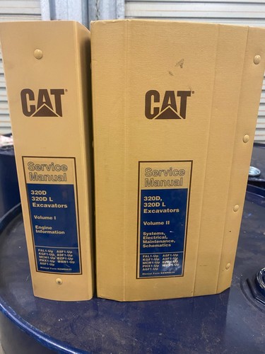 Manuales de servicio de excavadora Caterpillar 320D y 320DL. Libros de gatos genuinos. - Imagen 1 de 11