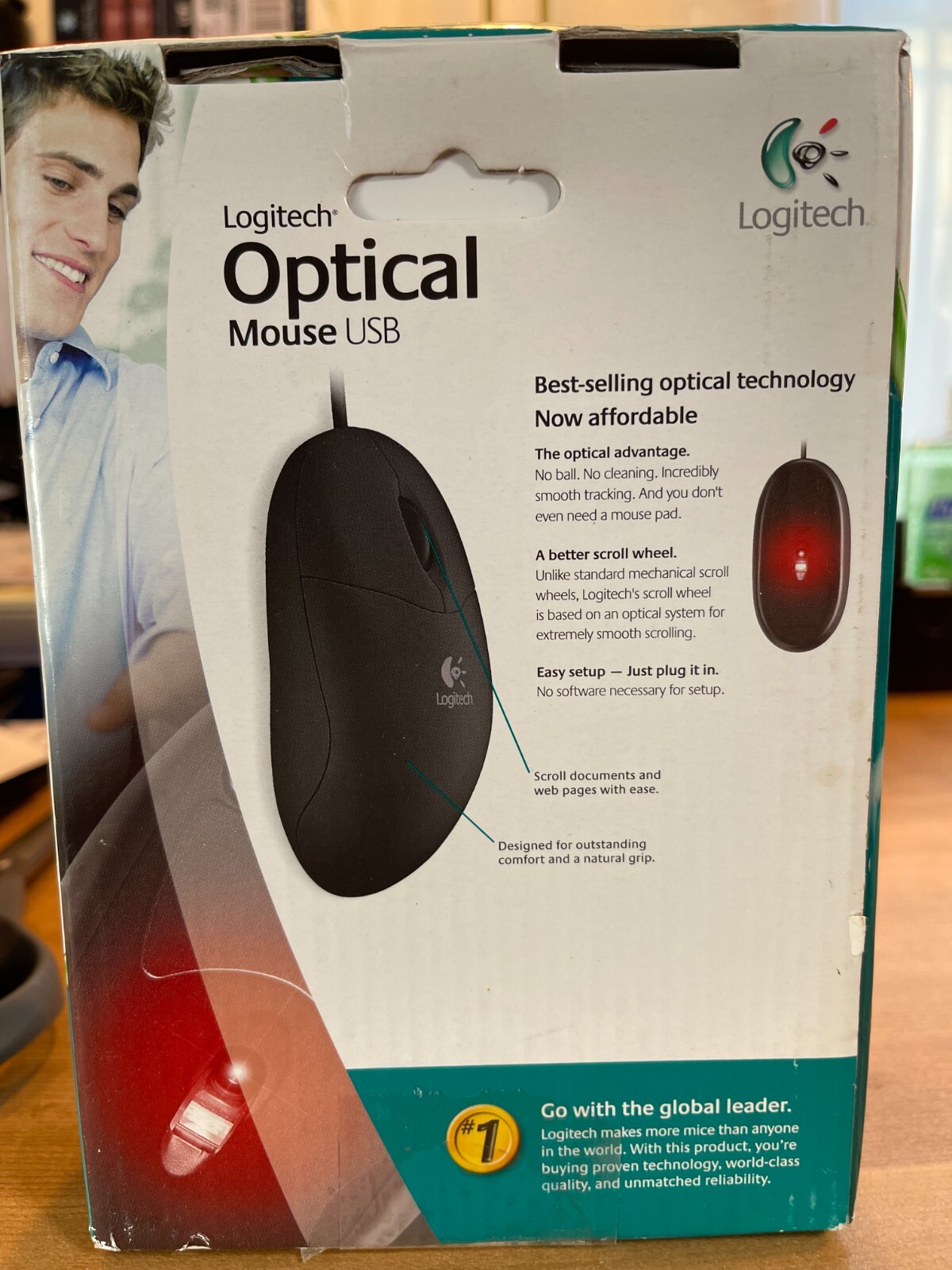 Logitech Optical Mouse 3 Buttons USB Model 9313690403 New eBay