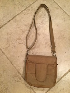 light tan suede bag