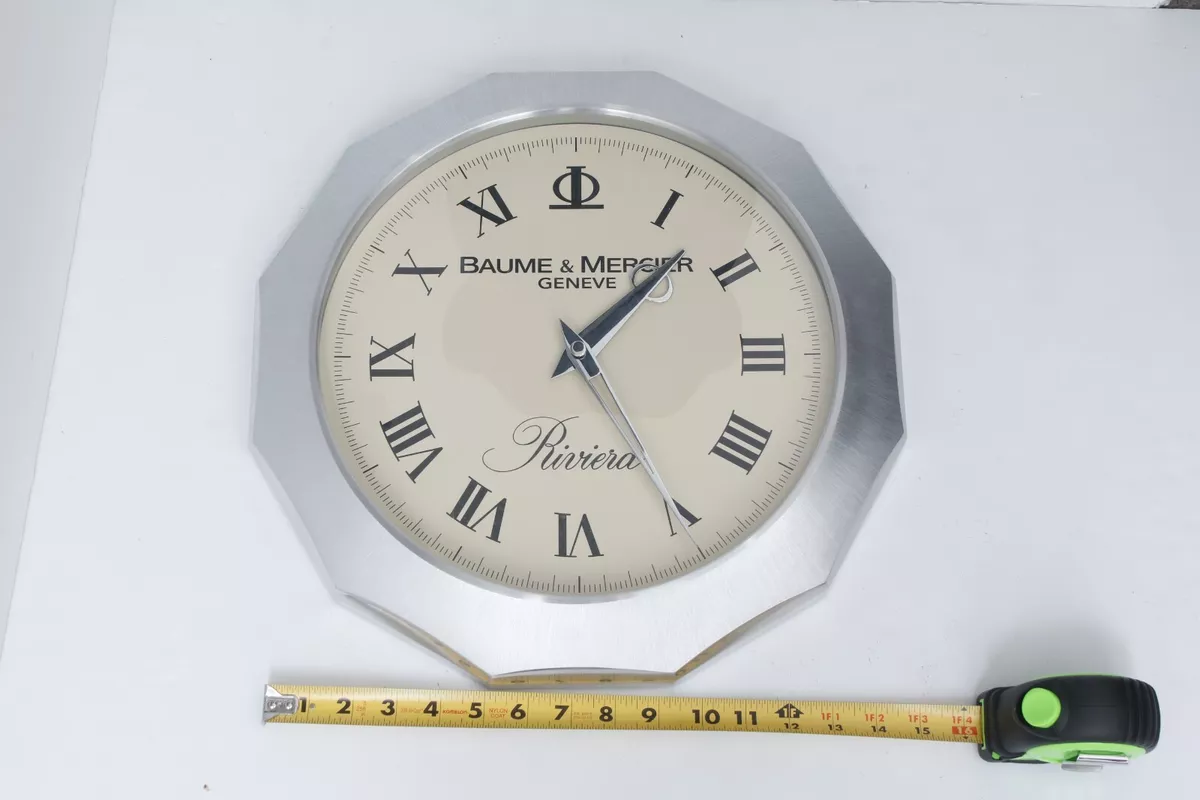 Baume Mercier Riviera Authentic Dealer Clock Ultra Rare 1980s