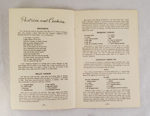 Vintage Bonnie Merrimans Memory Lane Küche Kochbuch Amarillo Texas Rezepte 1975 - Bild 15 von 24