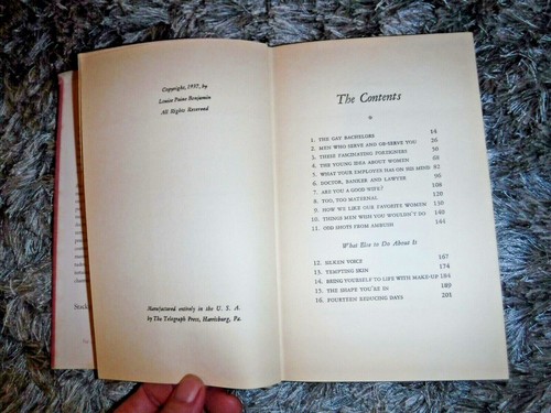 WHY MEN LIKE US YOUR PASSPORT TO CHARM BY LOUISE PAINE BENJAMIN VINTAGE 1937 - Picture 3 of 6
