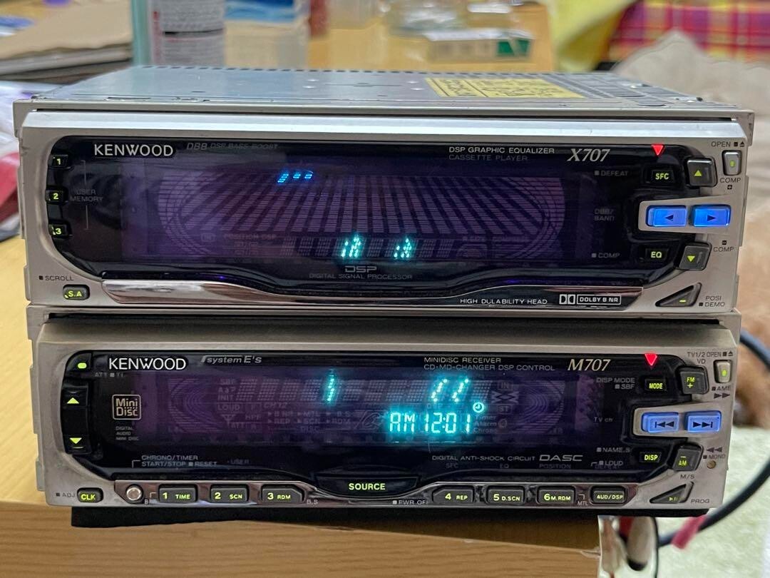 KENWOOD M707 X707 動作未確認 ジャンク 当時物 MD/カセット KENWOOD M707 X707 動作未確認 ジャンク 当時物 MD/カセット