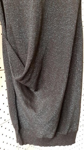 Allsaints Spitalfields Jacks Place Denim 38Gem Knit Evening Dress-Pullover Lurex - Picture 5 of 14