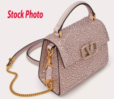 Valentino Garavani VSLING MINI HANDBAG with SPARKLING Valentino Garavani VSLING MINI HANDBAG with SPARKLING