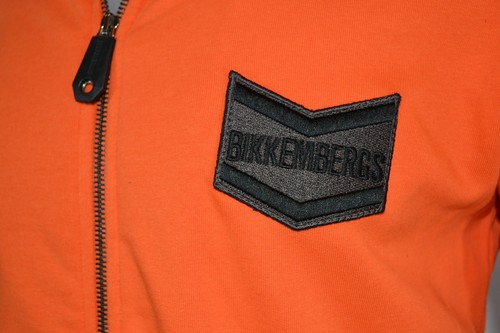 65% OFF | BIKKEMBERGS ZIP UP SWEATSHIRT TRACK JACKET TRACKSUIT TOP ORANGE BLACK - Picture 6 of 6