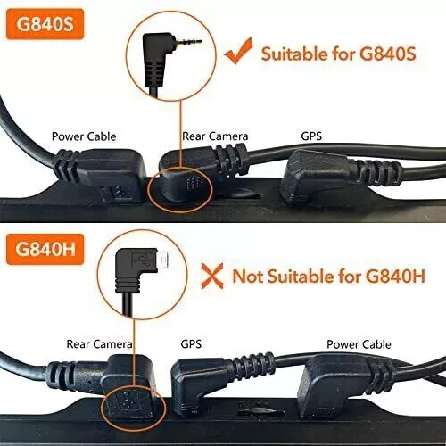 WOLFBOX Rear Camera Extension Cable for G840S/G850/G900/T10 type-c - Picture 3 of 3