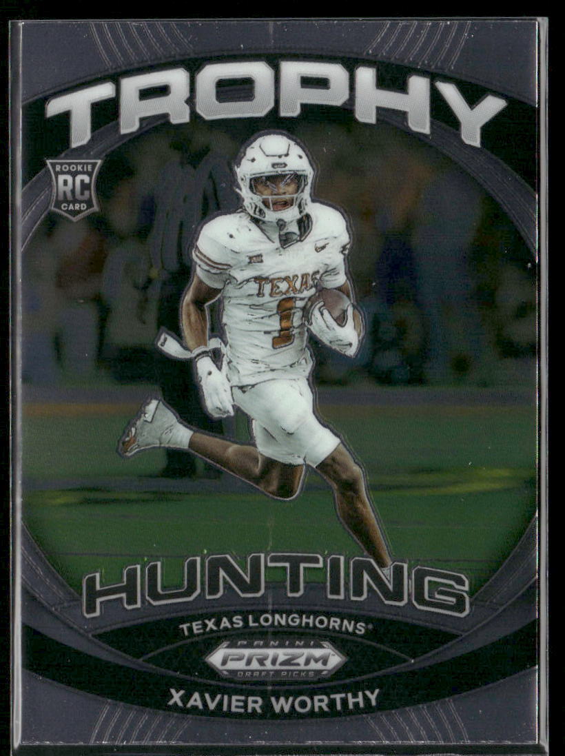 2024 Panini Prizm Draft Picks #TH-XWY Xavier Worthy Trophy Hunting