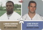 2002 Fleer Tradition Lamar Gordon Luke Staley #290