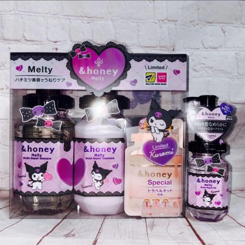 Sanrio &honey Kuromi 2025 Melty Moisture Repair Hair Care Set & Hair Oil - Picture 3 of 5