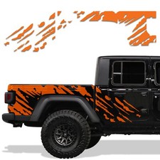 Custom Vinyl Decal Wrap Kit For 2020 Jeep Gladiator Splash Orange
