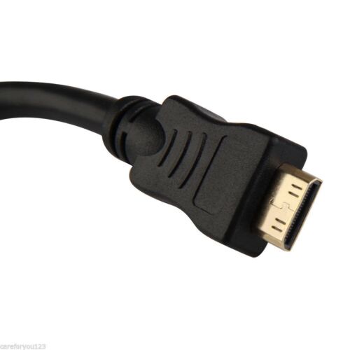 Mini HDMI to HDMI Cable Adapter For DSLR Camera Laptop Camcorder Tablet 15cm - Picture 7 of 9