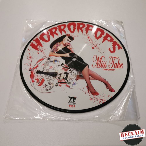 horrorpops - miss take 7" picture disc vinyl record VG