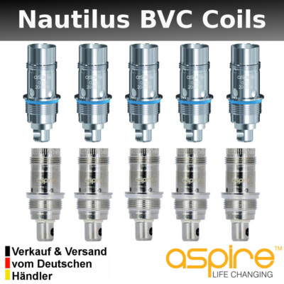 Aspire Nautilus Coils BVC Coil Verdampferköpfe Nautilus 2, Verdampfer GT Heads