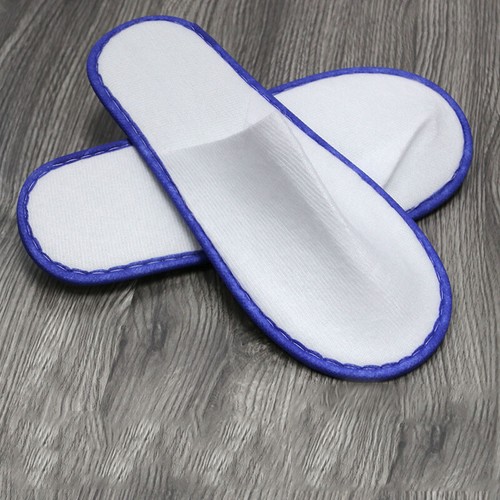 1 pair Spa Hotel Guest Slippers Indoor Toe Towelling Disposable loafer Shoes - Picture 17 of 23
