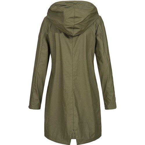 Women Forest Jacket Hooded Windproof Sport Hiking Long Coat Casual Warm Outwear - Picture 7 of 17