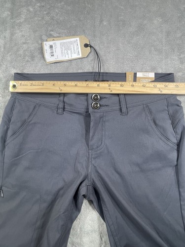 Prana Halle Pant Tall Inseam Coal Women's Size 2 NWT Convertible Hiking - Picture 6 of 11