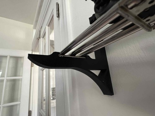 O Scale Wall Mount Bracket - Single Bracket (O27-Tubular Track Compatible) - Picture 2 of 4