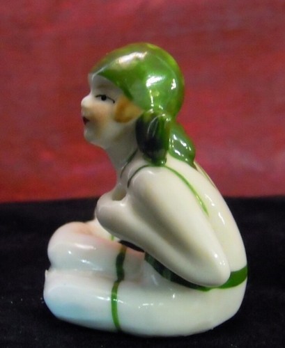 Figurine Bathing Beauty Sexy Art Deco-German Style Art Nouveau Style Porcelain - Picture 2 of 8