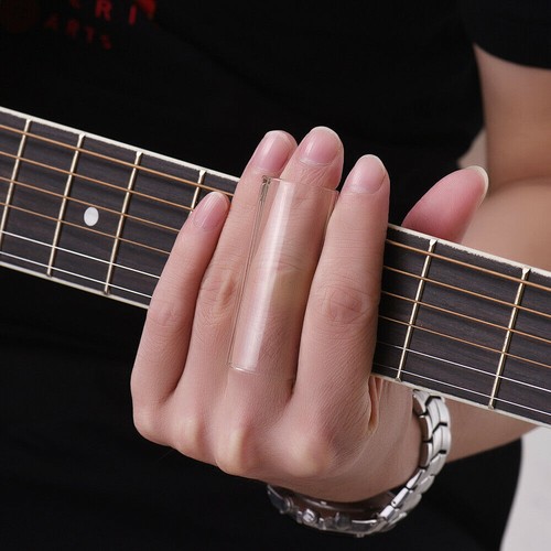 4 *Glass/ Steel Slide+4* Guitar Picks For Acoustic Electric Guitar Accessories a - Picture 13 of 14