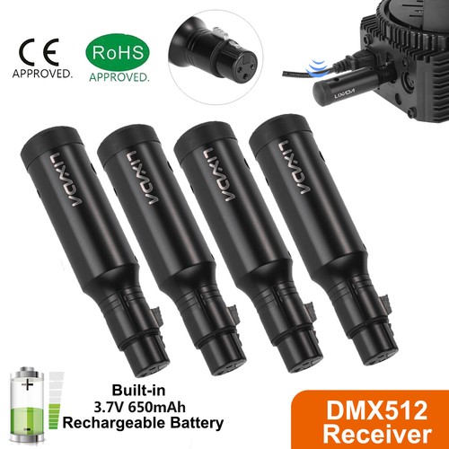 LIXADA DMX512 Receiver Wireless XLR Rechargeable Female Receiver 126CH LOT F9Y9 - Picture 10 of 18