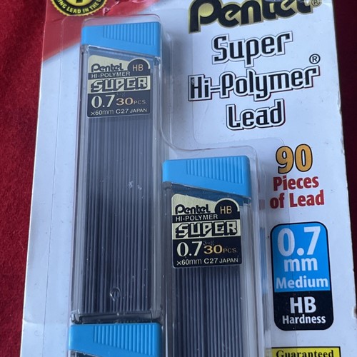 PENTEL SUPER ALTO POLÍMERO PLOMO - 90 PIEZAS - 0,7mm MEDIO - NUEVO (26a) - Imagen 4 de 6