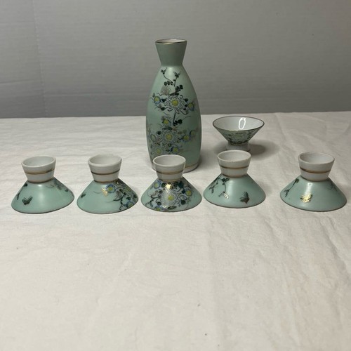 Vintage Japanese Sake Set 7 piece set - Picture 12 of 12