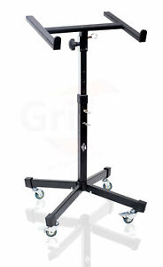 Griffin Studio Music Mixer Stand On Wheels Dj Recording Gear Cart Table Mount Ebay