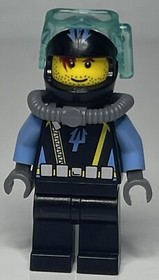 LEGO Aquaraider Diver (Minifigure, AQU026, Aquazone, 7776, Aqua Raider, Omino)