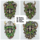 Tree Ent Green Man Plaque Pagan Wiccan Fantasy Myth Home and Garden 4 Choices