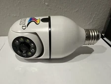 Wi-Fi Panorama Camera Works w/ Light Socket.  Real Time Remote Viewing..Open Box
